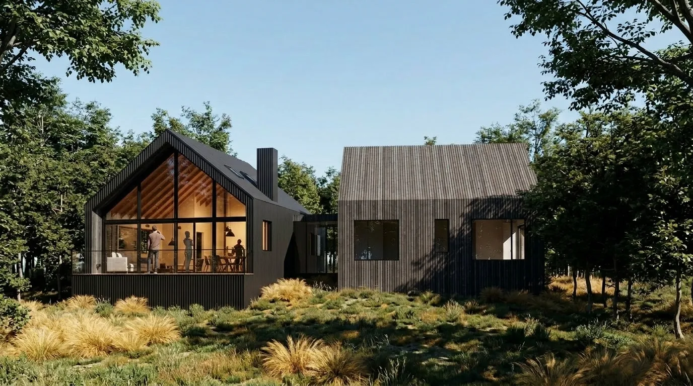 Render Atrás de Casa Bi — PatagoniaBIM